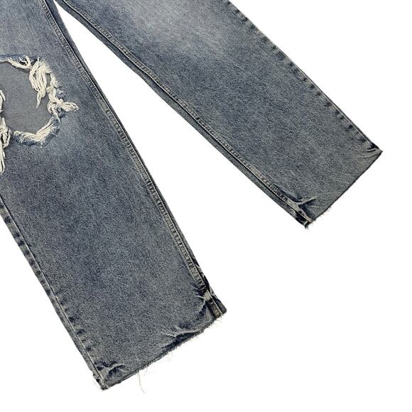 Good American Jeans 90s High Waist Ripped Pant 25/0 - Picture 3 of 5